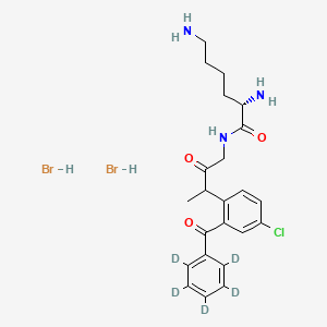 molecular formula C23H30Br2ClN3O3 B12425226 Avizafone-d5 (dihydrobromide) 