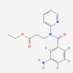 Ethyl 3-(3-amino-N-(pyridin-2-yl)benzamido)propanoate-d4