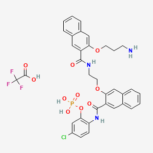 molecular formula C35H32ClF3N3O10P B12425248 Creb-IN-1 tfa 