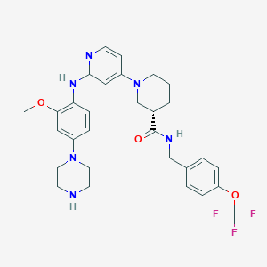 molecular formula C30H35F3N6O3 B12425260 Alk/ros1-IN-1 