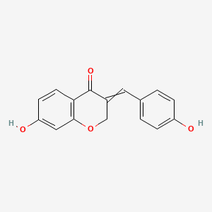 molecular formula C16H12O4 B12425275 7-Hydroxy-3-[(4-hydroxyphenyl)methylidene]-2H-1-benzopyran-4-one 