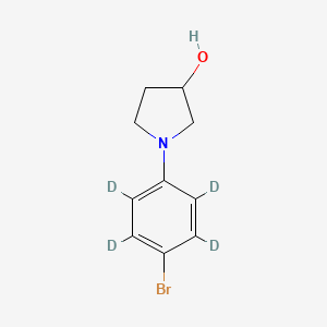 molecular formula C10H12BrNO B12425282 1-(4-Bromophenyl-d4)-3-pyrrolidinol 