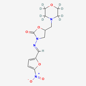 3-[(E)-(5-nitrofuran-2-yl)methylideneamino]-5-[(2,2,3,3,5,5,6,6-octadeuteriomorpholin-4-yl)methyl]-1,3-oxazolidin-2-one