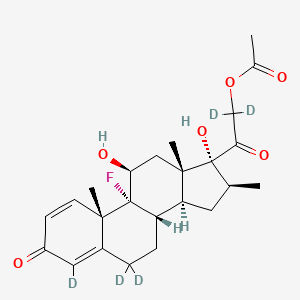 molecular formula C24H31FO6 B12425328 Betamethasone 21-acetate-d5 