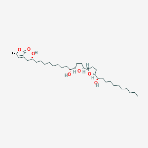 (2S)-4-[(2R,11R)-2,11-dihydroxy-11-[(2R,5S)-5-[(2S,5R)-5-[(1S)-1-hydroxyundecyl]oxolan-2-yl]oxolan-2-yl]undecyl]-2-methyl-2H-furan-5-one