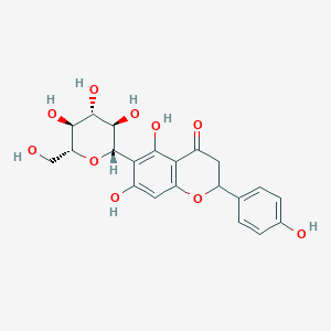 molecular formula C21H22O10 B12425365 5,7-dihydroxy-2-(4-hydroxyphenyl)-6-[(2S,3R,4R,5S,6R)-3,4,5-trihydroxy-6-(hydroxymethyl)oxan-2-yl]-2,3-dihydrochromen-4-one 