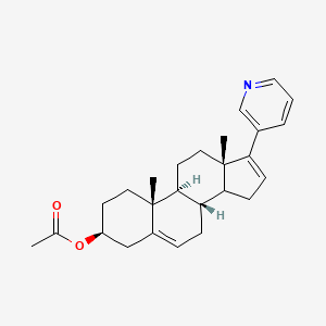 [(3S,8R,9S,10R,13S)-10,13-dimethyl-17-pyridin-3-yl-2,3,4,7,8,9,11,12,14,15-decahydro-1H-cyclopenta[a]phenanthren-3-yl] acetate