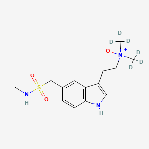 molecular formula C14H21N3O3S B12425380 Sumatriptan-d6 N-Oxide 