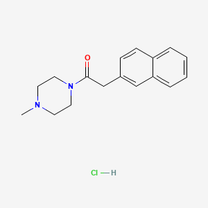 1-(4-Methylpiperazin-1-yl)-2-naphthalen-2-ylethanone;hydrochloride