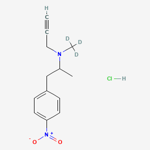 molecular formula C13H17ClN2O2 B12425408 rac 4-Nitro Deprenyl-d3 Hydrochloride 