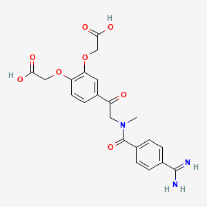 (4-{2-[(4-Carbamimidoyl-benzoyl)-methyl-amino]-acetyl}-2-carboxymethoxy-phenoxy)-acetic acid