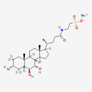 Tauro-alpha-muricholic acid-d4 (sodium)