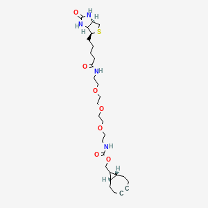 molecular formula C29H46N4O7S B12425417 BCN-PEG3-Biotin 