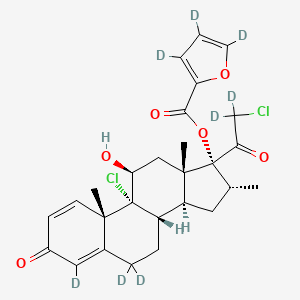 molecular formula C27H30Cl2O6 B12425429 Mometasone furoate-d8 