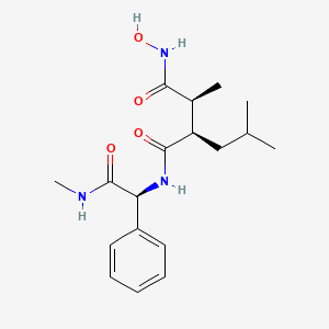 (2S,3R)-N-hydroxy-2-methyl-N'-[(1S)-2-(methylamino)-2-oxo-1-phenylethyl]-3-(2-methylpropyl)butanediamide