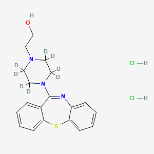 molecular formula C19H23Cl2N3OS B12425447 2-4-(2-Hydroxyethyl)piperazin-1-yldithiazepin-d8 