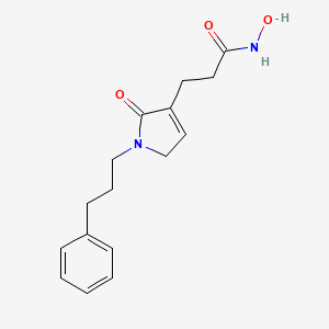 N-hydroxy-3-[5-oxo-1-(3-phenylpropyl)-2H-pyrrol-4-yl]propanamide