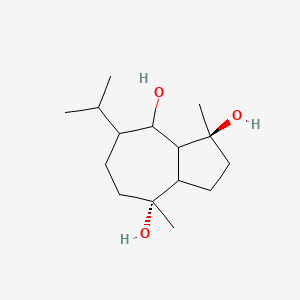 molecular formula C15H28O3 B12425473 (1S,4R)-1,4-dimethyl-7-propan-2-yl-2,3,3a,5,6,7,8,8a-octahydroazulene-1,4,8-triol 