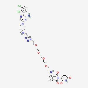 molecular formula C42H51Cl2N11O8 B12425480 SHP2 protein degrader-1 