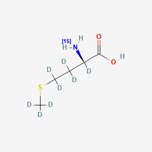 molecular formula C5H11NO2S B12425483 L-Methionine-15N,d8 