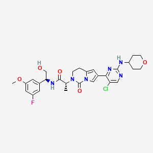 molecular formula C28H32ClFN6O5 B12425486 ERK1/2 inhibitor 5 