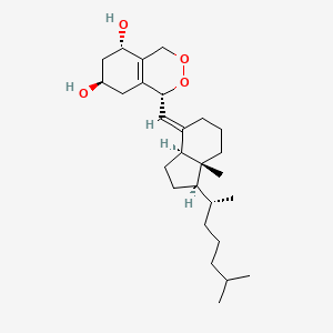 molecular formula C27H44O4 B1242549 (7E)-(1S,3R,6R)-6,19-epidioxy-9,10-seco-5(10),7-cholestadiene-1,3-diol 