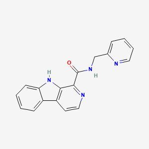 N-(pyridin-2-ylmethyl)-9H-pyrido[3,4-b]indole-1-carboxamide