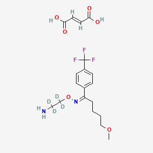 molecular formula C19H25F3N2O6 B12425506 (E)-Fluvoxamine-d4 (maleate) 