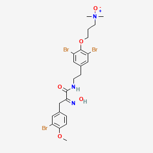 molecular formula C23H28Br3N3O5 B1242554 Purpuramine J 