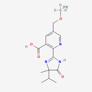 molecular formula C15H19N3O4 B12425544 Imazamox-13C,d3 