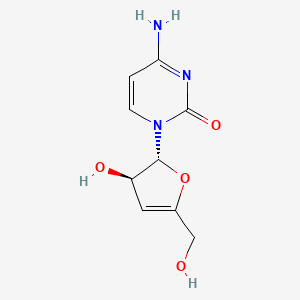 molecular formula C9H11N3O4 B1242557 3',4'-二去氢-3'-脱氧胞苷 