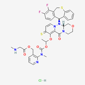 molecular formula C37H37ClF2N6O7S2 B12425615 Cap-dependent endonuclease-IN-22 