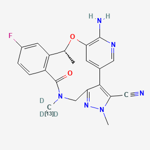 molecular formula C21H19FN6O2 B12425624 Lorlatinib-13C,d3 