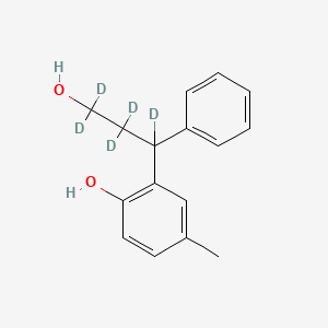 molecular formula C16H18O2 B12425637 (Rac)-Tolterodine-desdiisopropylamino-ol-d5 