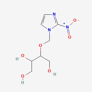 molecular formula C8H13N3O6 B1242564 3-[(2-Nitro-1H-imidazol-1-yl)methoxy]-1,2,4-butanetriol 