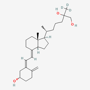 molecular formula C27H44O3 B12425643 25,26-Dihydroxy Vitamin D3-d3 