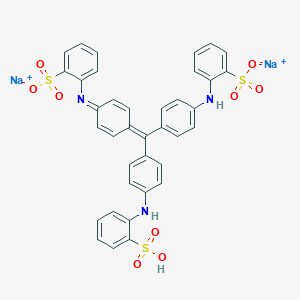 molecular formula C37H27N3Na2O9S3 B12425651 disodium;2-[4-[[4-(2-sulfoanilino)phenyl]-[4-(2-sulfonatophenyl)iminocyclohexa-2,5-dien-1-ylidene]methyl]anilino]benzenesulfonate 