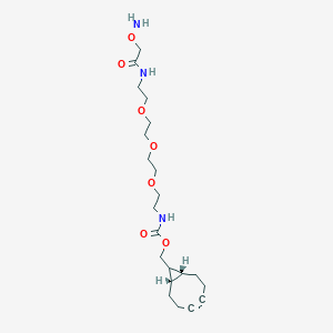 molecular formula C21H35N3O7 B12425659 BCN-PEG3-oxyamine 