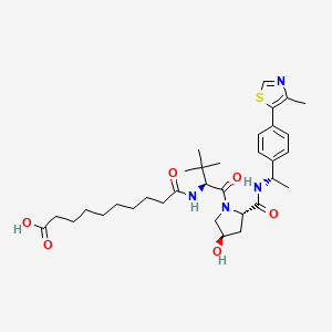 molecular formula C33H48N4O6S B12425660 (S,R,S)-AHPC-Me-decanedioic acid 