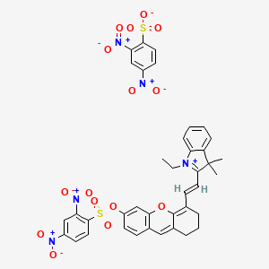 molecular formula C39H33N5O15S2 B12425662 NIR-Thiol (dinitrobenzenesulfonate) 