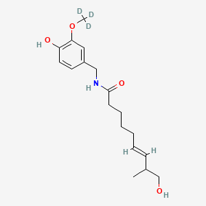 molecular formula C18H27NO4 B12425697 17-Hydroxy Capsaicin-d3 