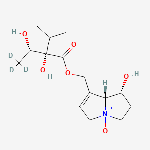 molecular formula C15H25NO6 B12425709 Lycopsamine N-oxide-d3 