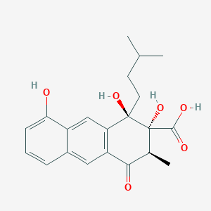 molecular formula C21H24O6 B1242571 Rishirilide B 