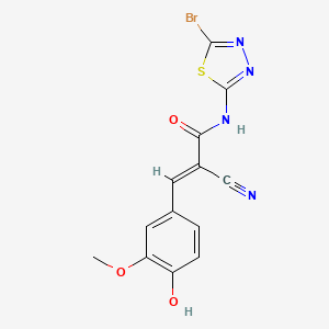 molecular formula C13H9BrN4O3S B12425748 CK2 inhibitor 3 