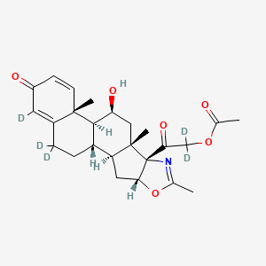 molecular formula C25H31NO6 B12425763 Deflazacort-d5-1 