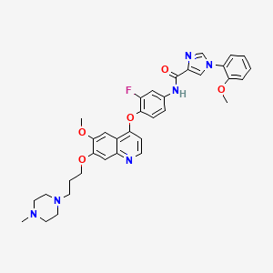 molecular formula C35H37FN6O5 B12425769 c-met-IN-1 