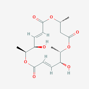 molecular formula C16H22O8 B1242581 大球形体E 