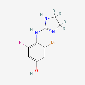 molecular formula C9H9BrFN3O B12425810 4-Hydroxy Romifidine-d4 