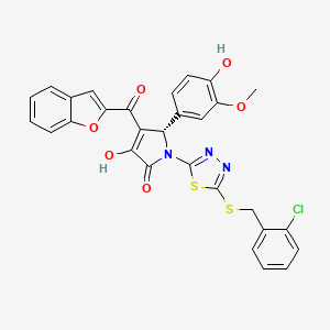 molecular formula C29H20ClN3O6S2 B12425828 Antibacterial agent 64 