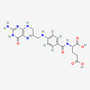 molecular formula C19H21N7O6 B12425846 Dihydrofolic acid-d4 